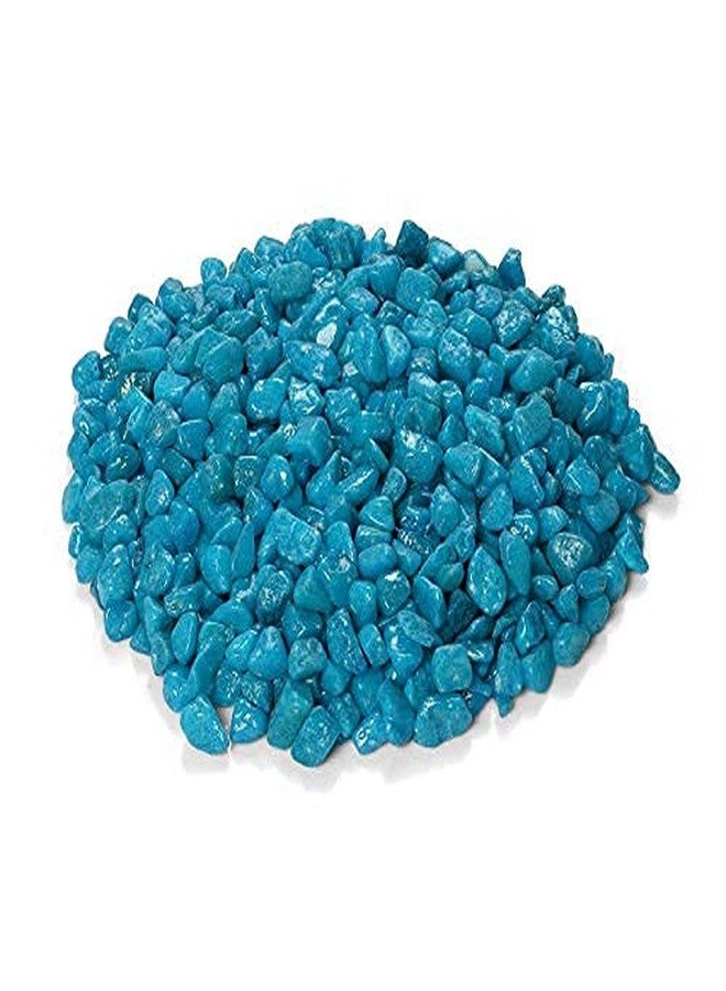 BUM BUM BHOLE Polished Colored Blue Stone Marble Pebbles for Home Garden Aquarium Outdoor Decoration 2 Kg - Image 2